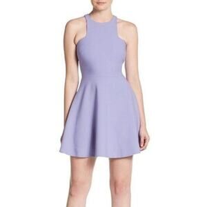 Elizabeth and James Clarissa Fit-&-Flare Mini Dress in Lavender Purple